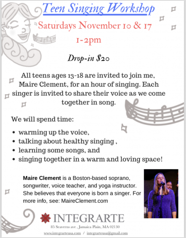 Teen Singing Workshop