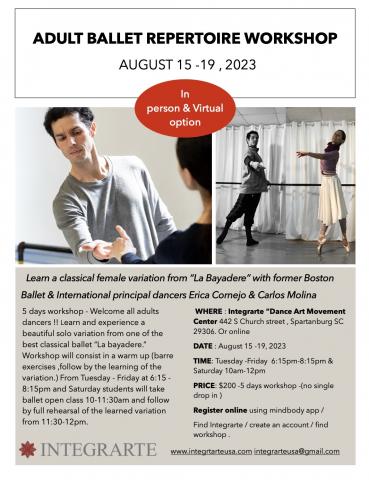 Adult Ballet Repertoire Workshop
